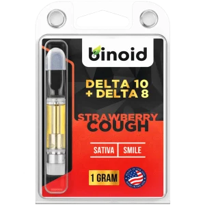 Binoid Delta 10 THC Vape Cartridge - Strawberry Cough